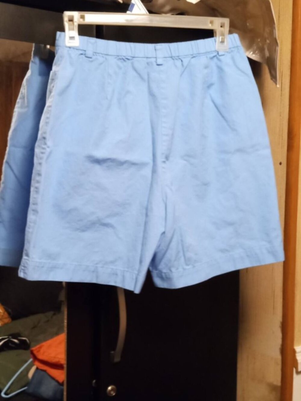 liz claiborne liz sport lt blue shorts 6 - Picture 2 of 2